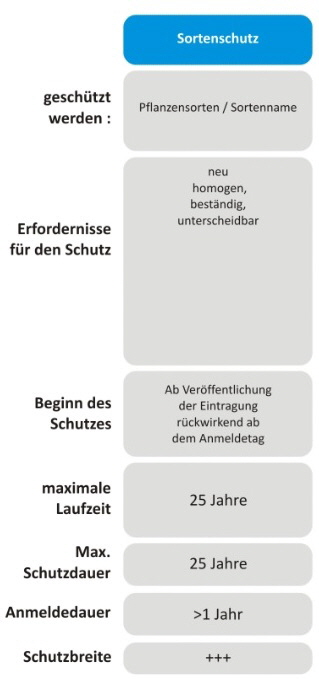 Sortenschutzrecht Gewerblicher Rechtsschutz Markenrecht Patentrecht